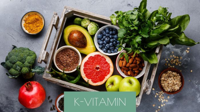 Frukter, bär och grönsaker som är rika på K-vitamin